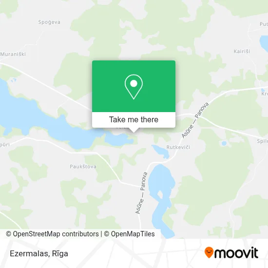 Ezermalas map