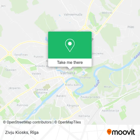 Zivju Kiosks map