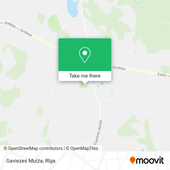 Gaviezes Muiža map