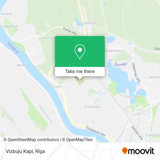 Vizbuļu Kapi map