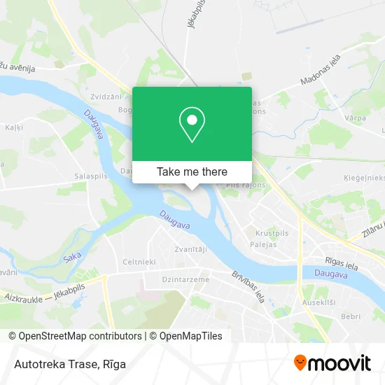 Autotreka Trase map