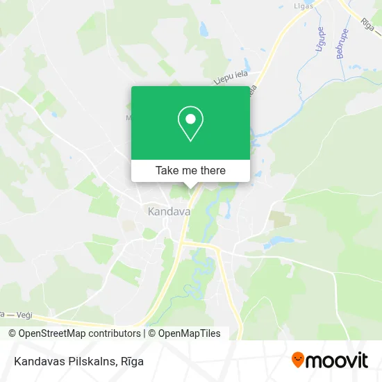 Kandavas Pilskalns map