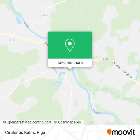 Cīrulenes Kalns map