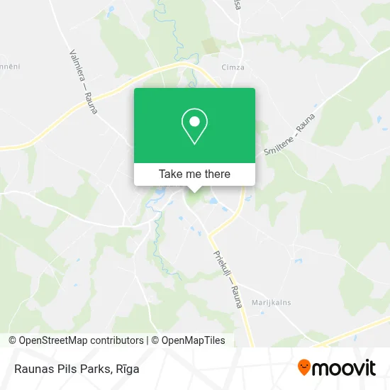Raunas Pils Parks map