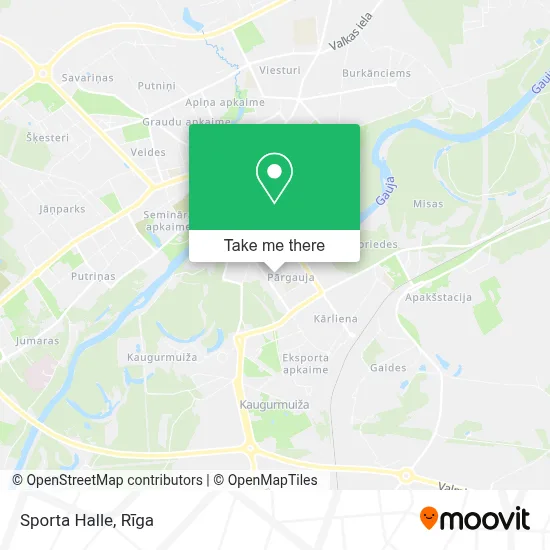 Sporta Halle map