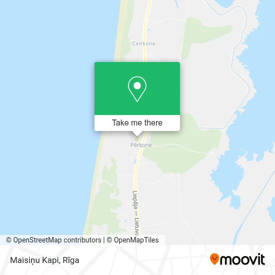 Maisiņu Kapi map