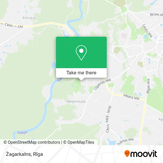 Žagarkalns map