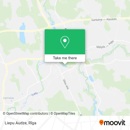 Liepu Audze map