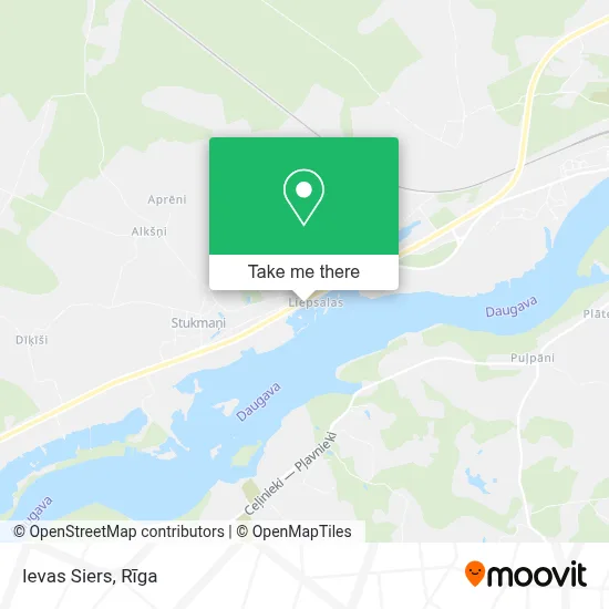 Ievas Siers map