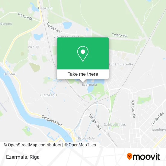 Ezermala map