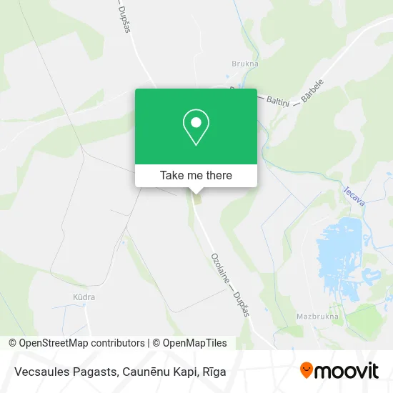 Vecsaules Pagasts, Caunēnu  Kapi map