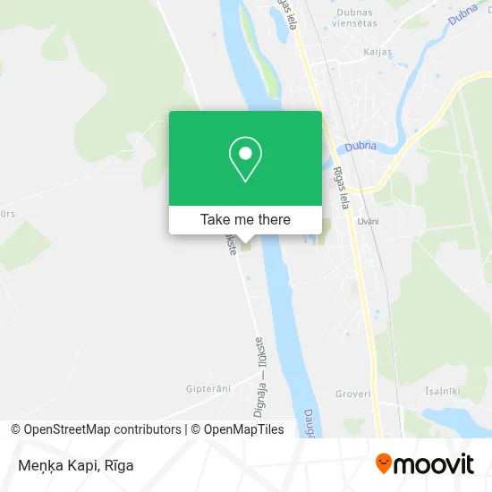 Meņķa Kapi map