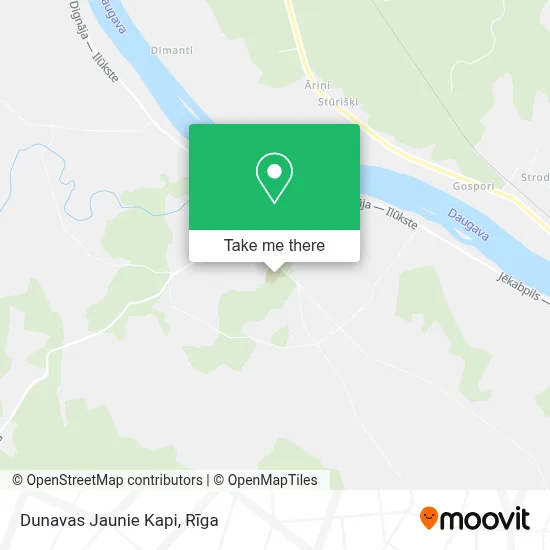 Dunavas Jaunie Kapi map