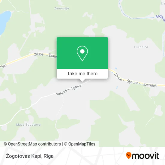 Žogotovas Kapi map