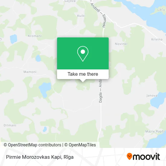 Pirmie Morozovkas Kapi map