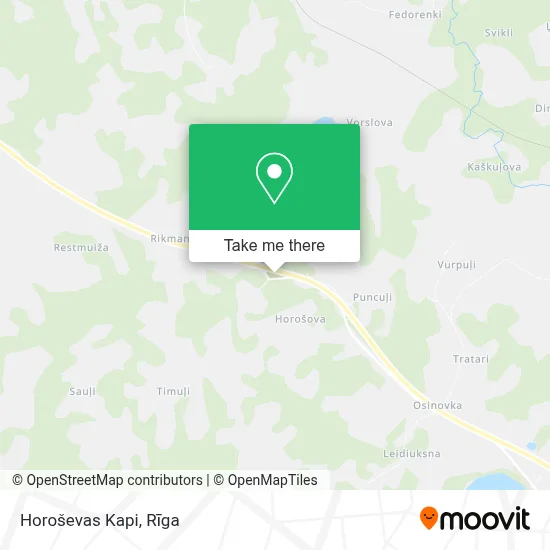 Horoševas Kapi map