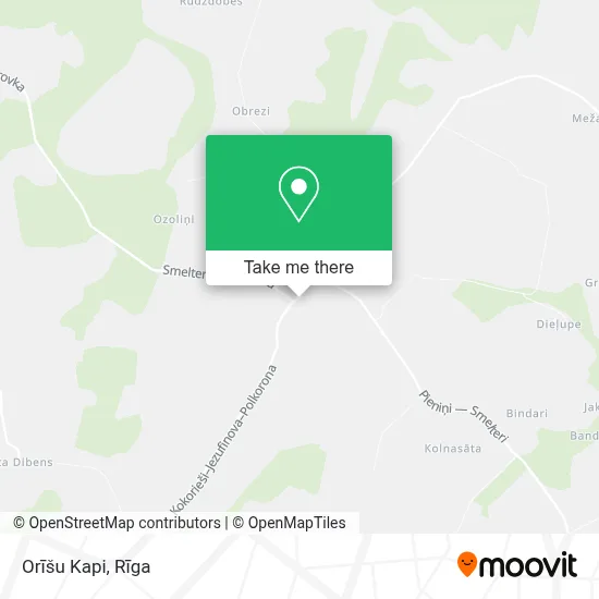 Orīšu Kapi map