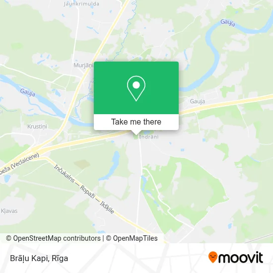 Brāļu Kapi map