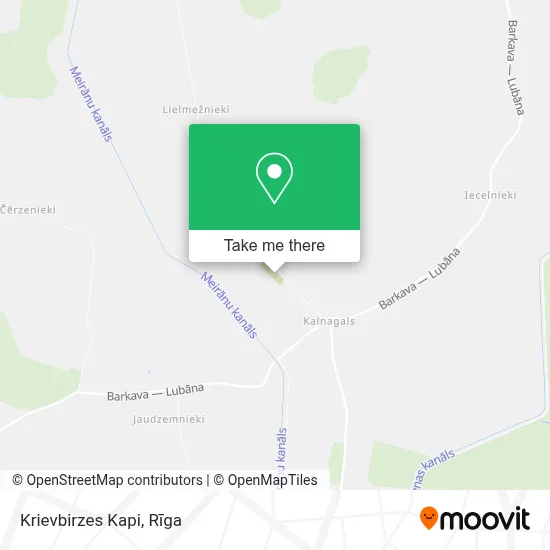Krievbirzes Kapi map