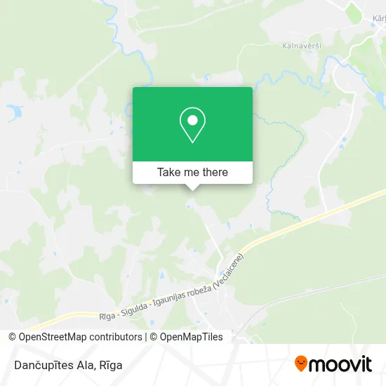 Dančupītes Ala map