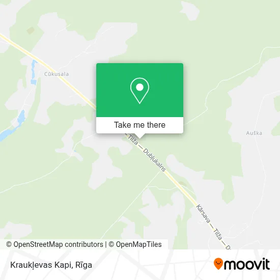 Kraukļevas Kapi map