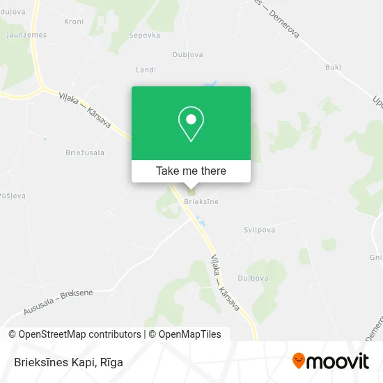 Brieksīnes Kapi map