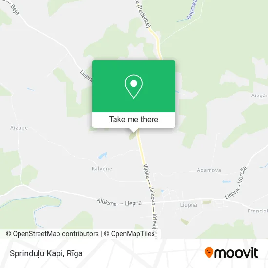 Sprinduļu Kapi map