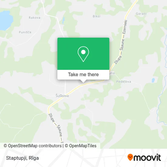 Staptupji map