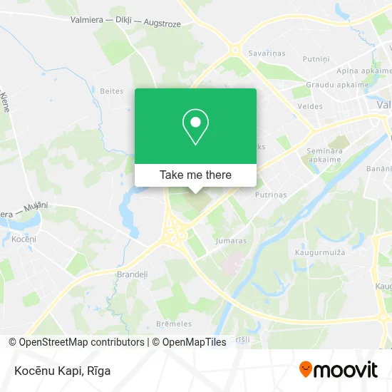 Kocēnu Kapi map