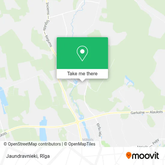 Jaundravnieki map