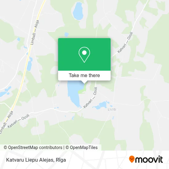Katvaru Liepu Alejas map