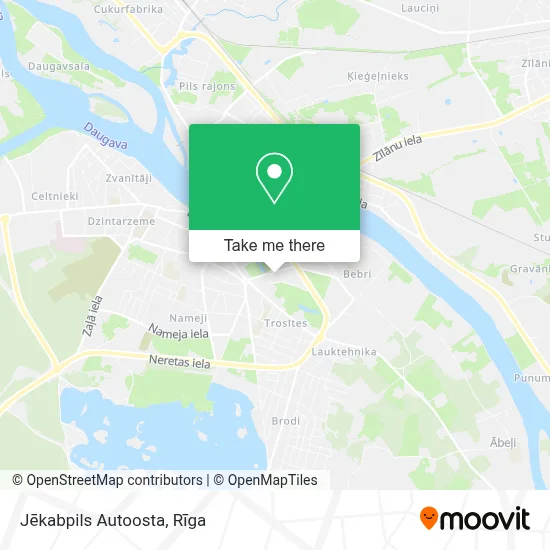 Jēkabpils Autoosta map