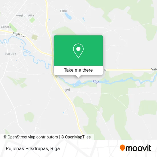 Rūjienas Pilsdrupas map