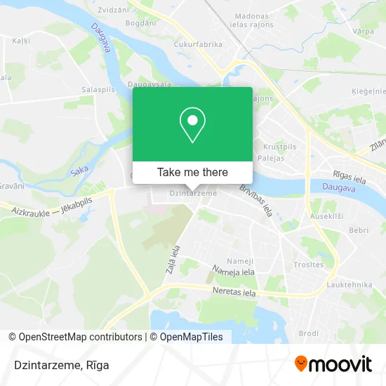 Dzintarzeme map