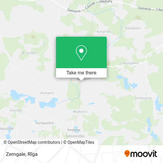 Zemgale map