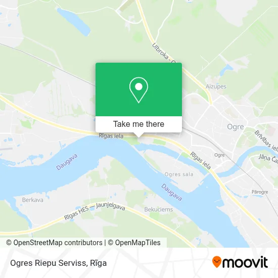 Ogres Riepu Serviss map