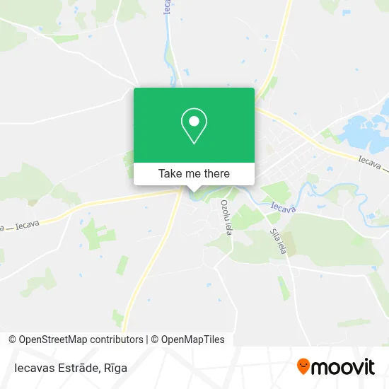Iecavas Estrāde map