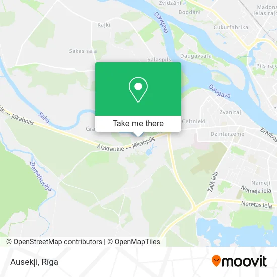 Ausekļi map