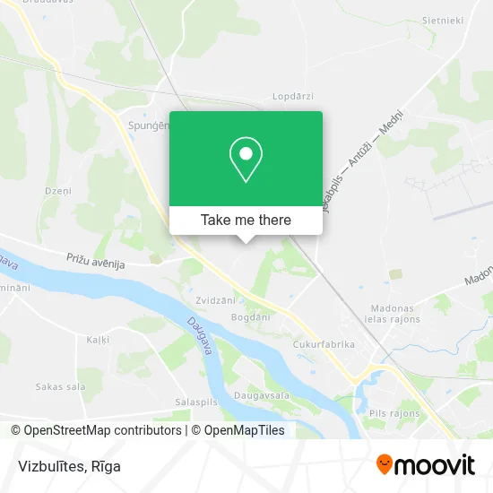 Vizbulītes map
