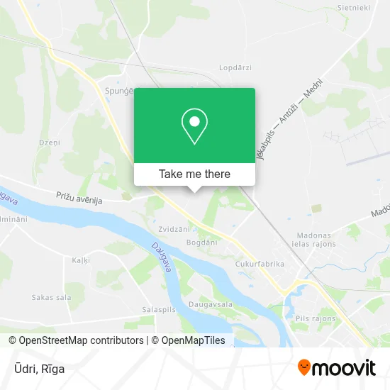 Ūdri map