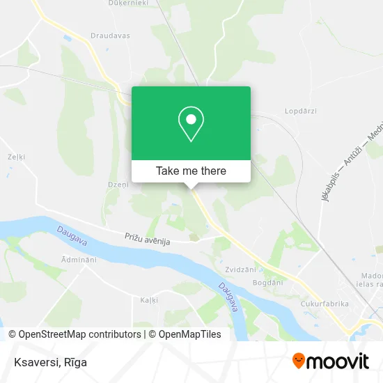 Ksaversi map