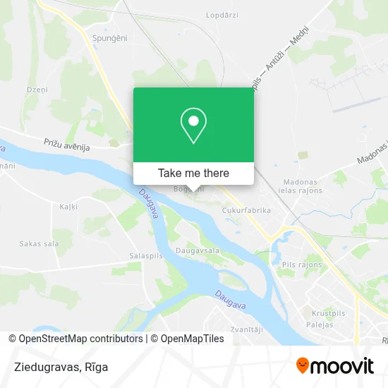 Ziedugravas map
