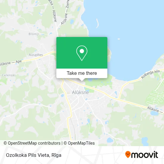 Ozolkoka Pils Vieta map
