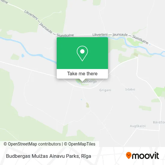 Budbergas Muižas Ainavu Parks map