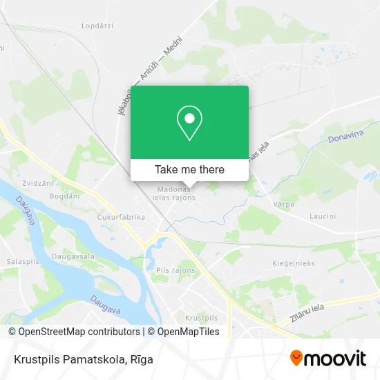 Krustpils Pamatskola map