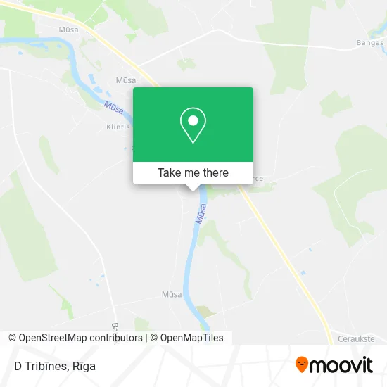 D Tribīnes map