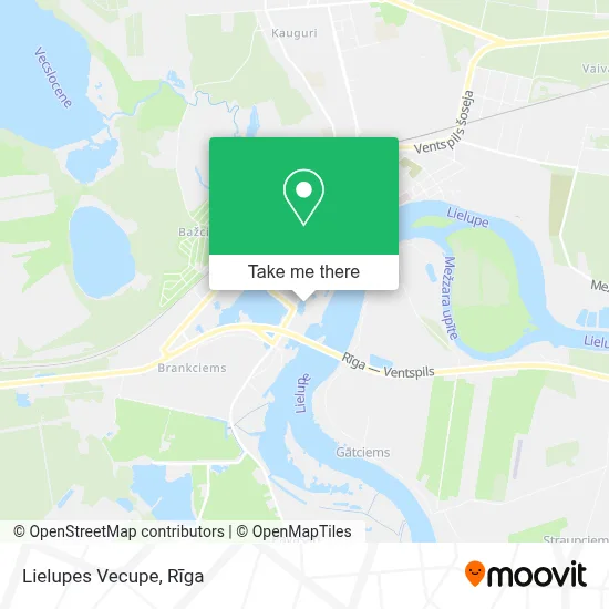Lielupes Vecupe map
