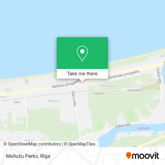 Mellužu Parks map