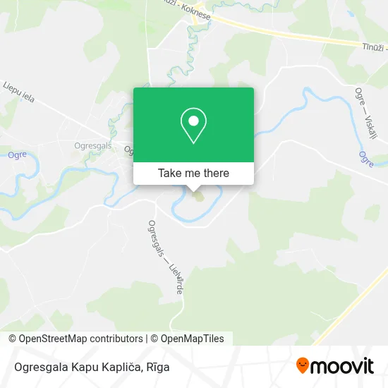 Ogresgala Kapu Kapliča map