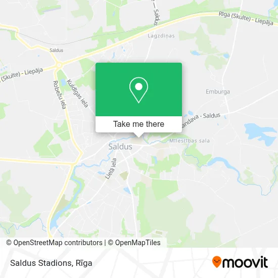 Saldus Stadions map